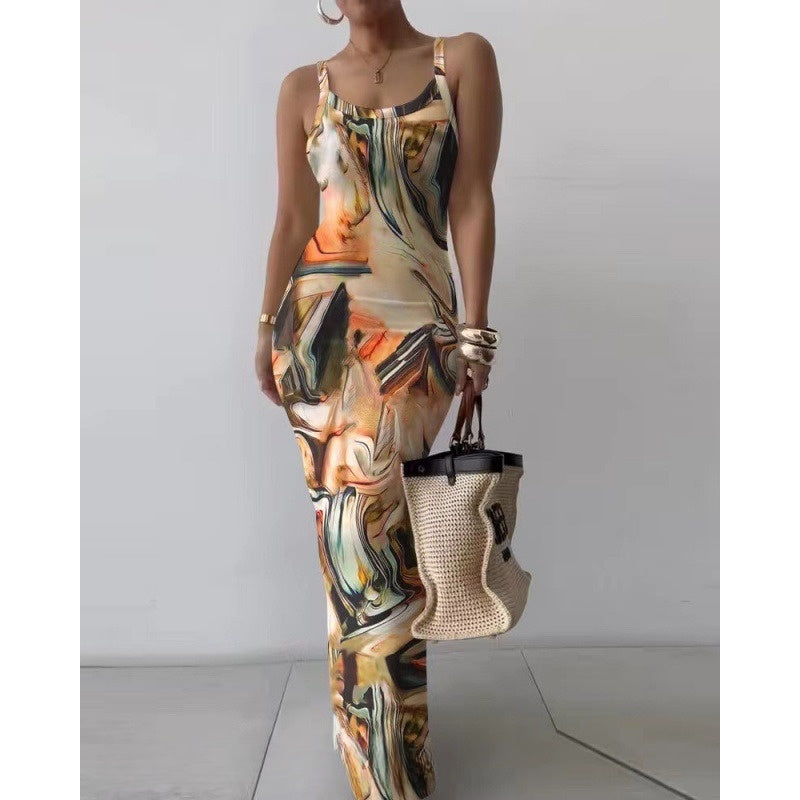 Ava - Slim Fit Maxi Dress With Sling