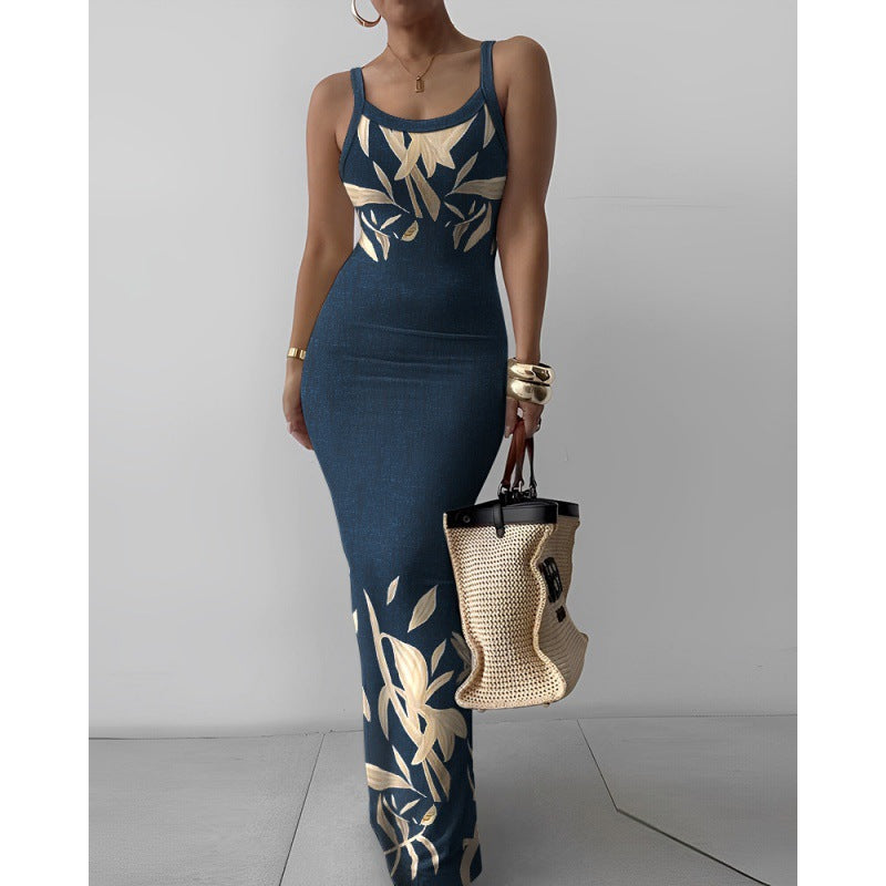Ava - Slim Fit Maxi Dress With Sling