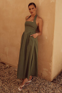 Dark Green Dress