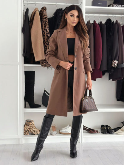 Evelyn - Single-Breasted Tweed Coat