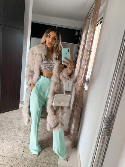 Dawn - Long Fox Faux Coat