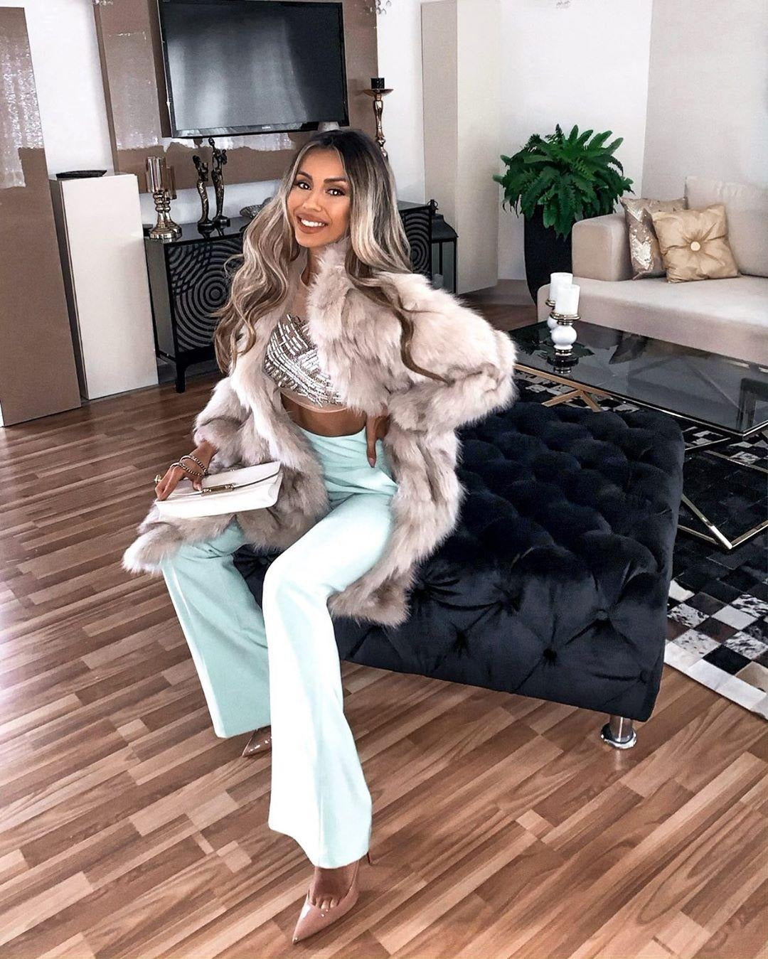 Dawn - Long Fox Faux Coat