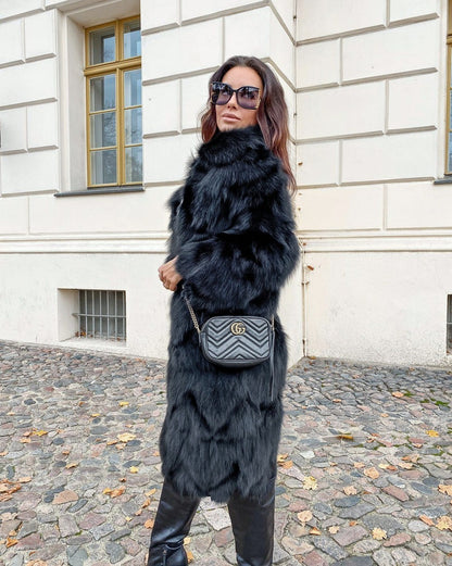 Dawn - Long Fox Faux Coat