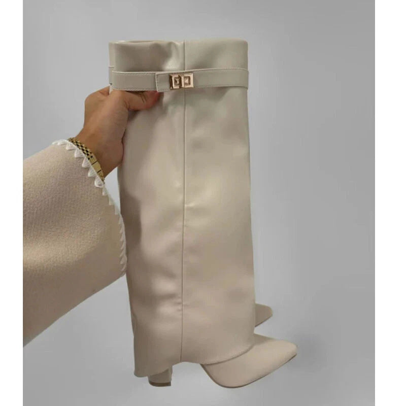 Amelia - Large Pointed Boots