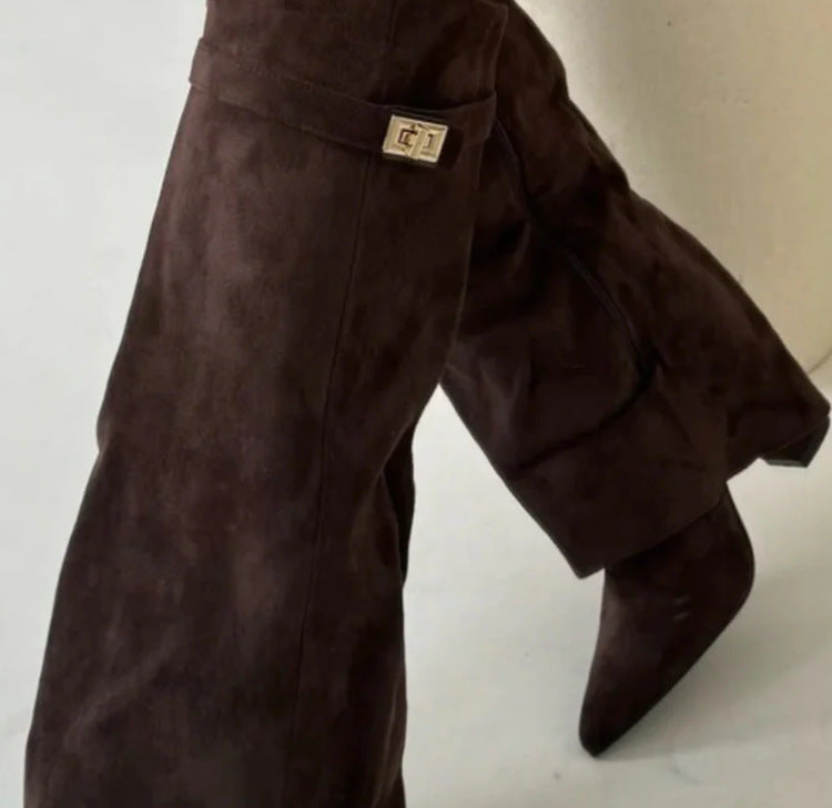 Amelia - Large Pointed Boots