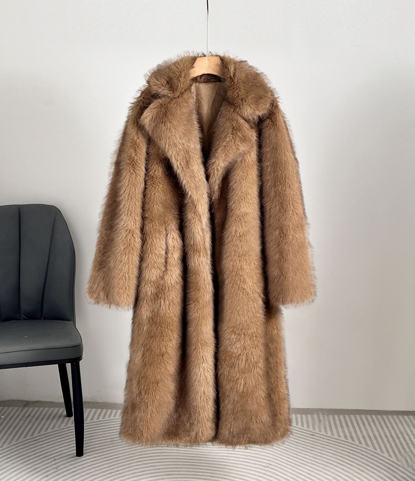 Harper - Faux Fur Long Coat