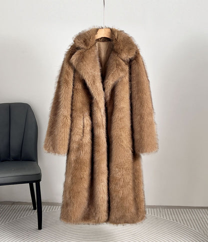 Harper - Faux Fur Long Coat