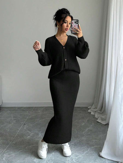 Joan - Sweater Skirt Set