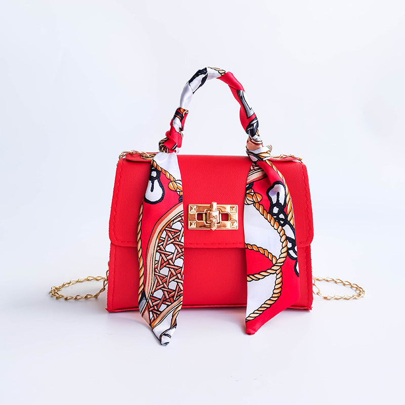 Lyla - Silk Scarf Mini Chain Bag