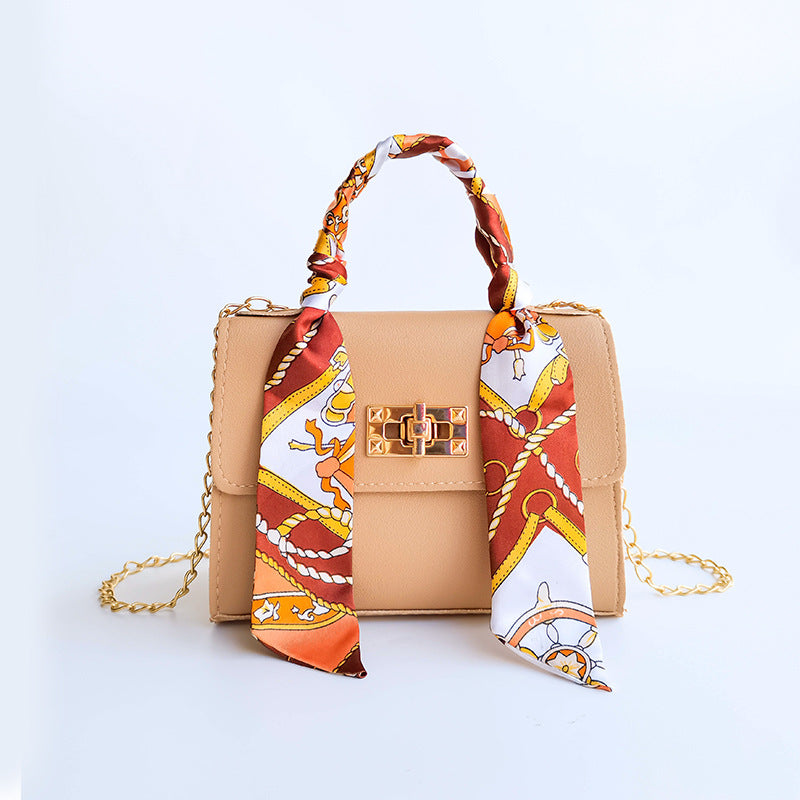 Lyla - Silk Scarf Mini Chain Bag
