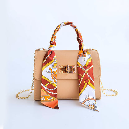 Lyla - Silk Scarf Mini Chain Bag
