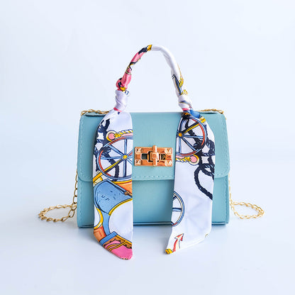 Lyla - Silk Scarf Mini Chain Bag