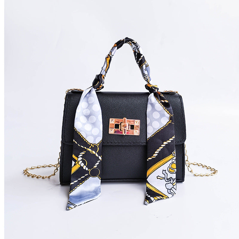 Lyla - Silk Scarf Mini Chain Bag