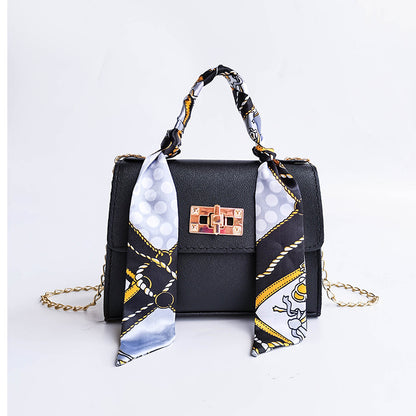 Lyla - Silk Scarf Mini Chain Bag