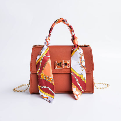 Lyla - Silk Scarf Mini Chain Bag