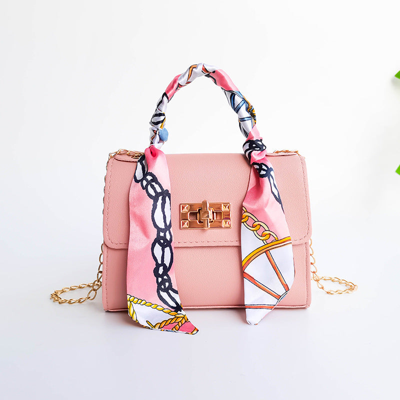 Lyla - Silk Scarf Mini Chain Bag